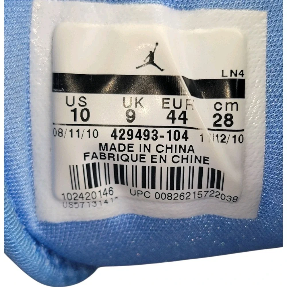 Nike Air Jordan Evolution 85 Men's Shoes Carolina Blue 429493-104 Sz 10
